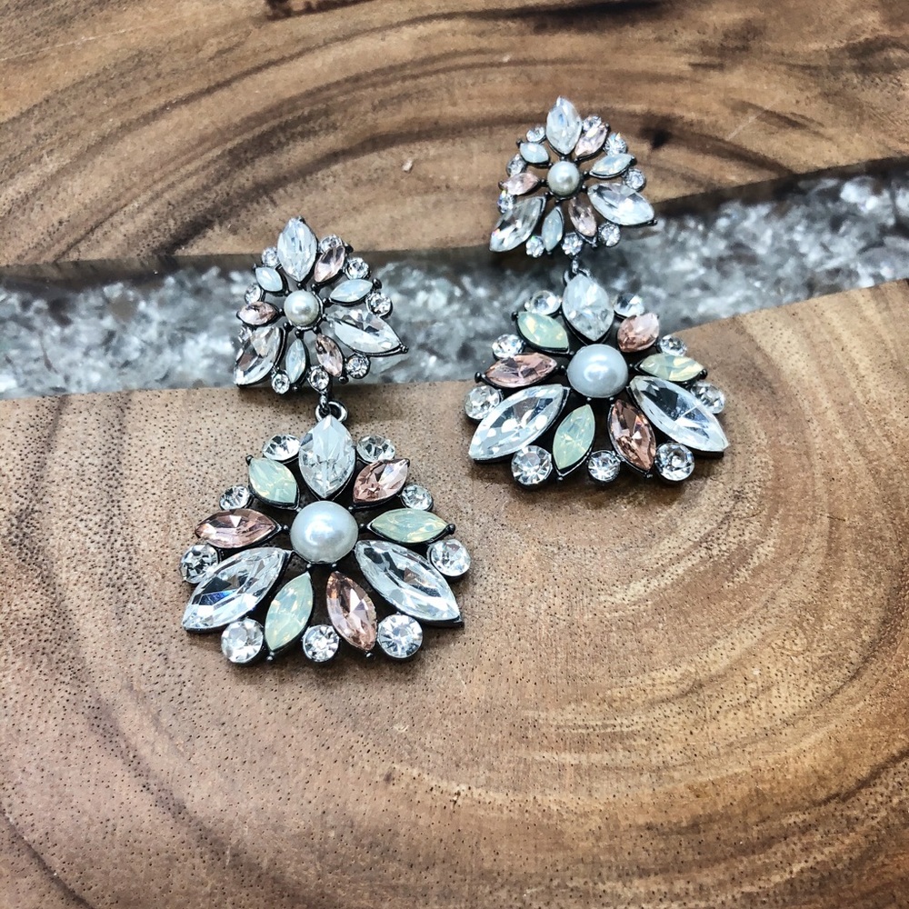 Crystal Chandelier Earrings - Picture 5 of 8